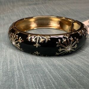 BUNDLE SALE! TALBOTS black enamel snowflake bangle